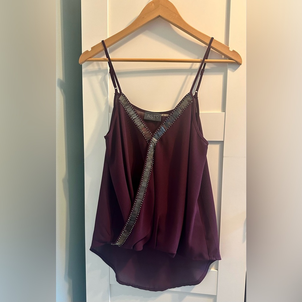 ASTR Women's Camisole size Small with Silver Accents NWT